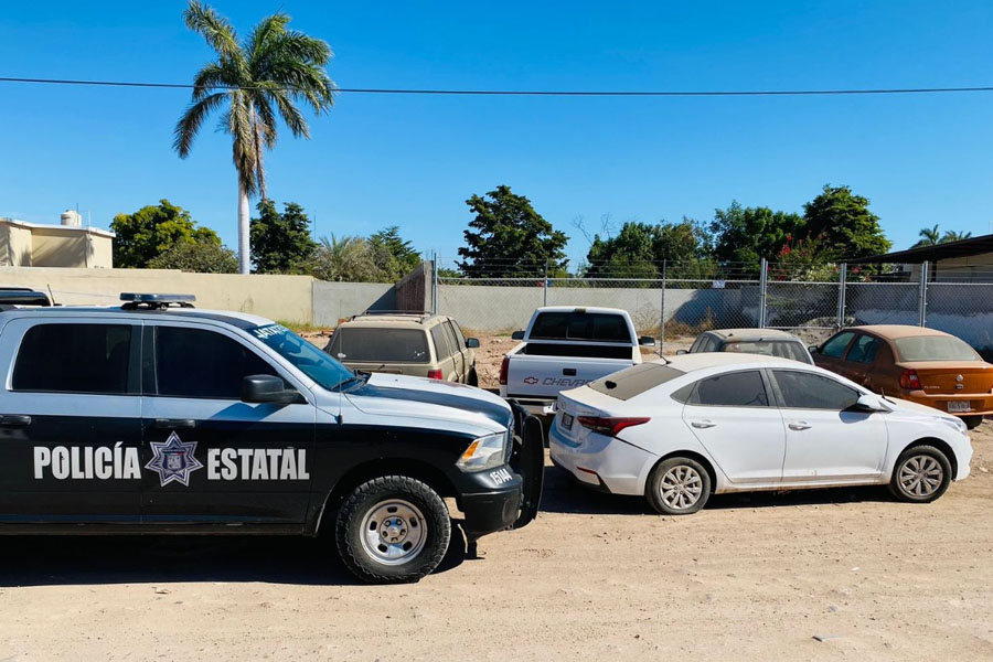 Recupera Policía Estatal de Sonora 15 vehículos robados durante enero